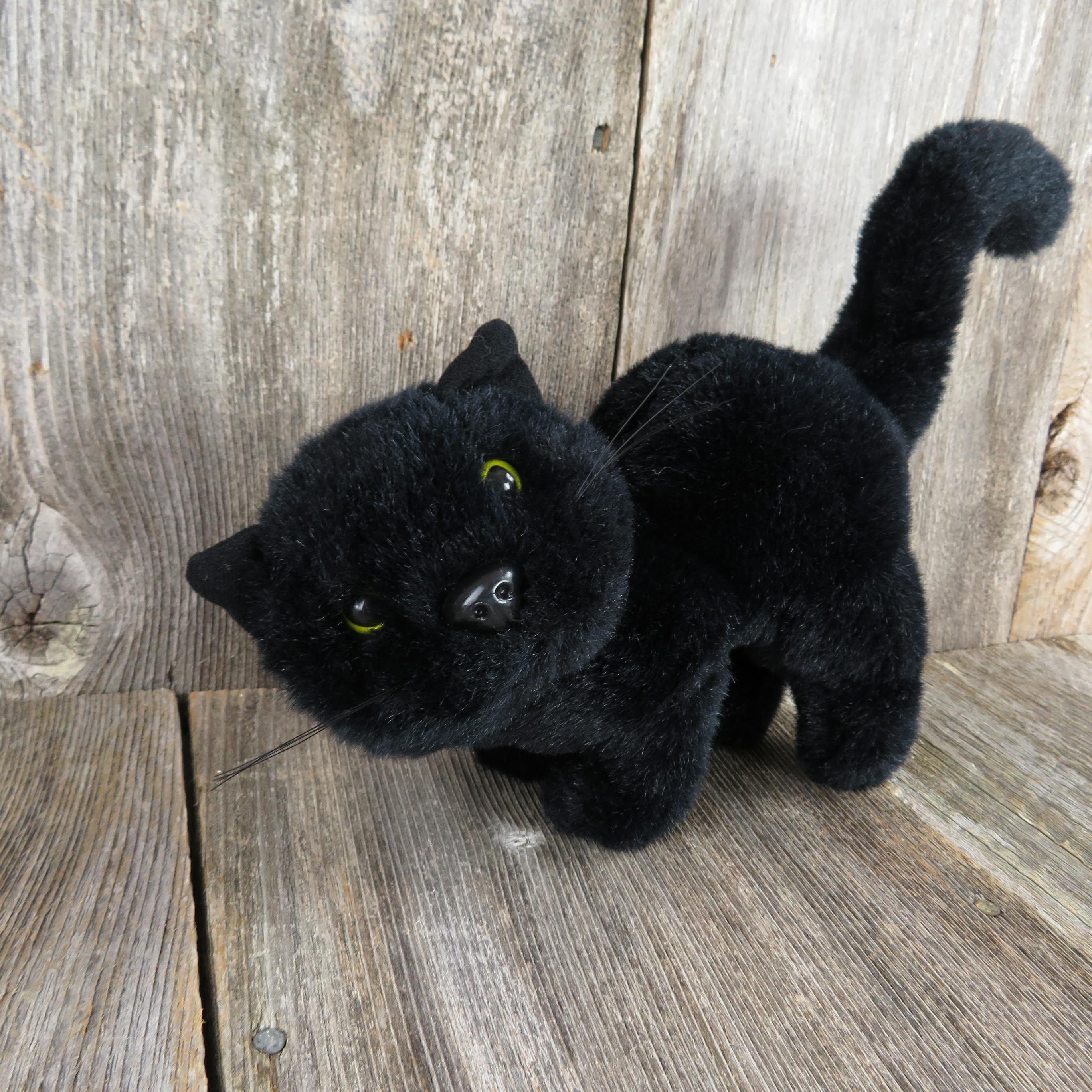Stuffed sales black kitten