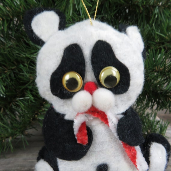 LARGE christmas panda fabric, cute Fabric