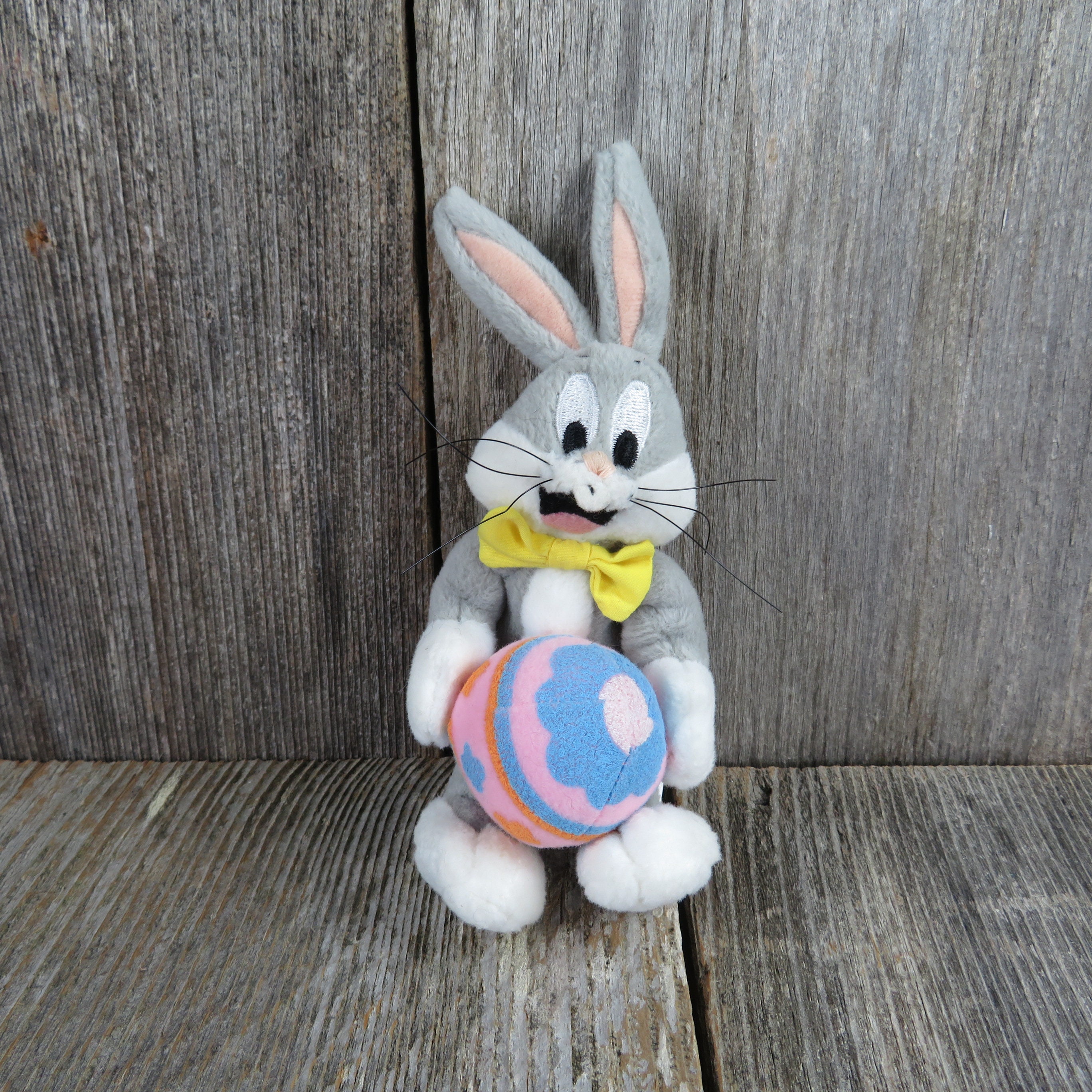 Vintage Bugs Bunny Bean Bag Plush Easter Egg Bow Tie Looney Tunes
