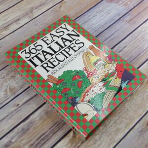 Vintage Italian Cookbook 365 Easy Italian Recipes 1991 Spiral Bound Hardcover Rick Marzullo O&#39;Connell