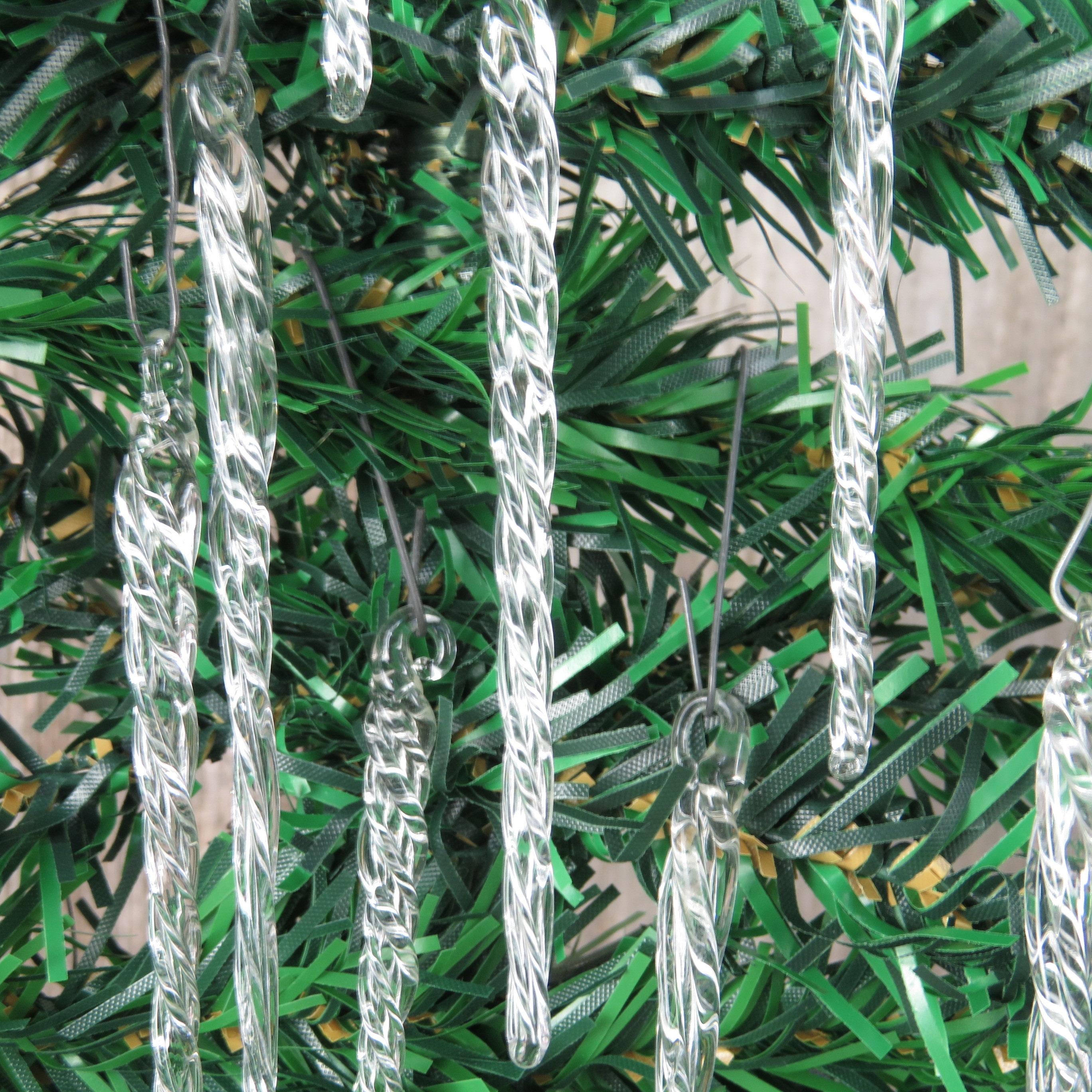 Vtg Spun Glass Icicle Ornaments Set Kurt Adler Twisted 12 | Etsy