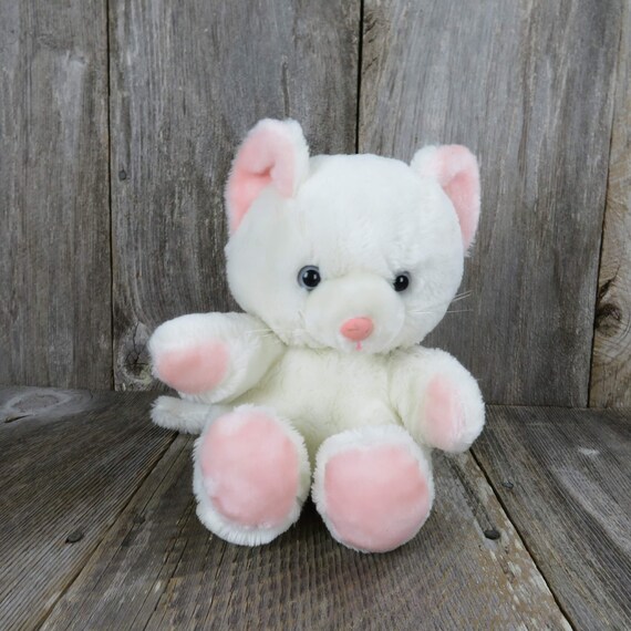 pink stuffed cat