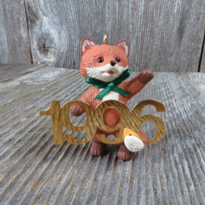 Vintage Red Fox Hallmark Keepsake Christmas Ornament 1996 Fabulous Decade