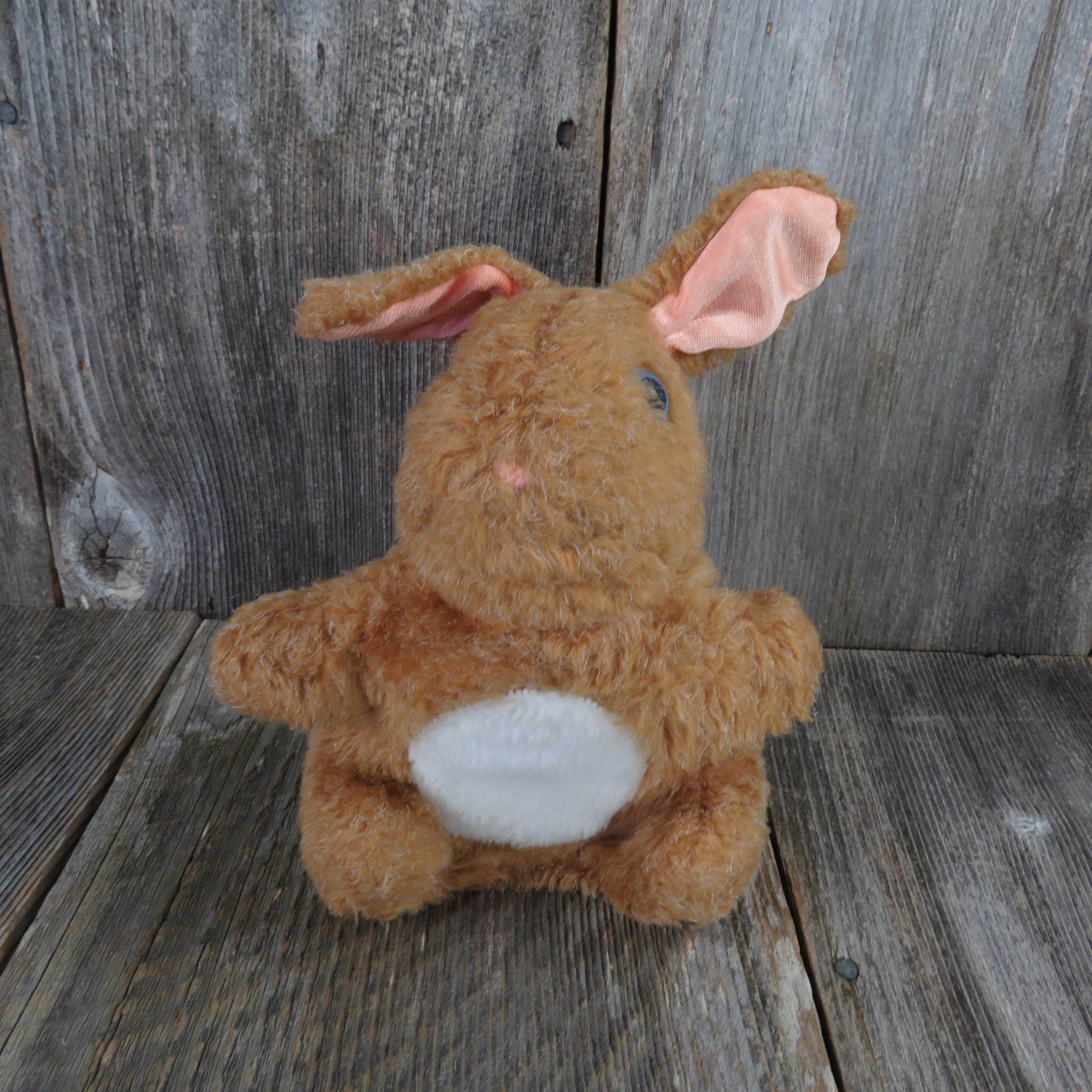 Vintage Bunny Rabbit Puppet Fisher Price Plush Brown Satin - Etsy