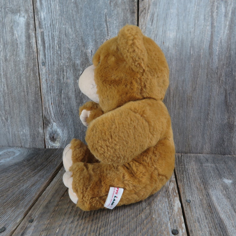 Vintage Brown Teddy Bear Tan Nose Ears Paws Love Land Winsor 1985 ...