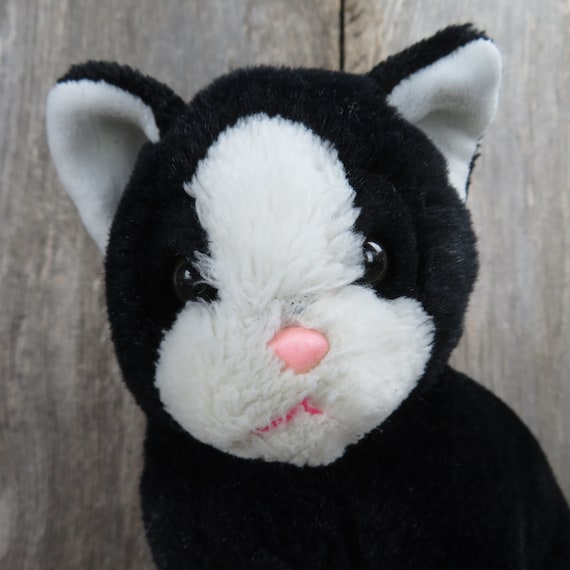 ヴィンテージ　猫　ぬいぐるみ ドリームペッツ風 おがくずぬいぐるみ 黒猫