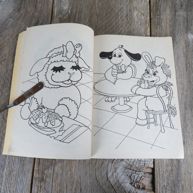 Vintage Shari Lewis' Baby Lamb Chop and Friends Coloring - Etsy