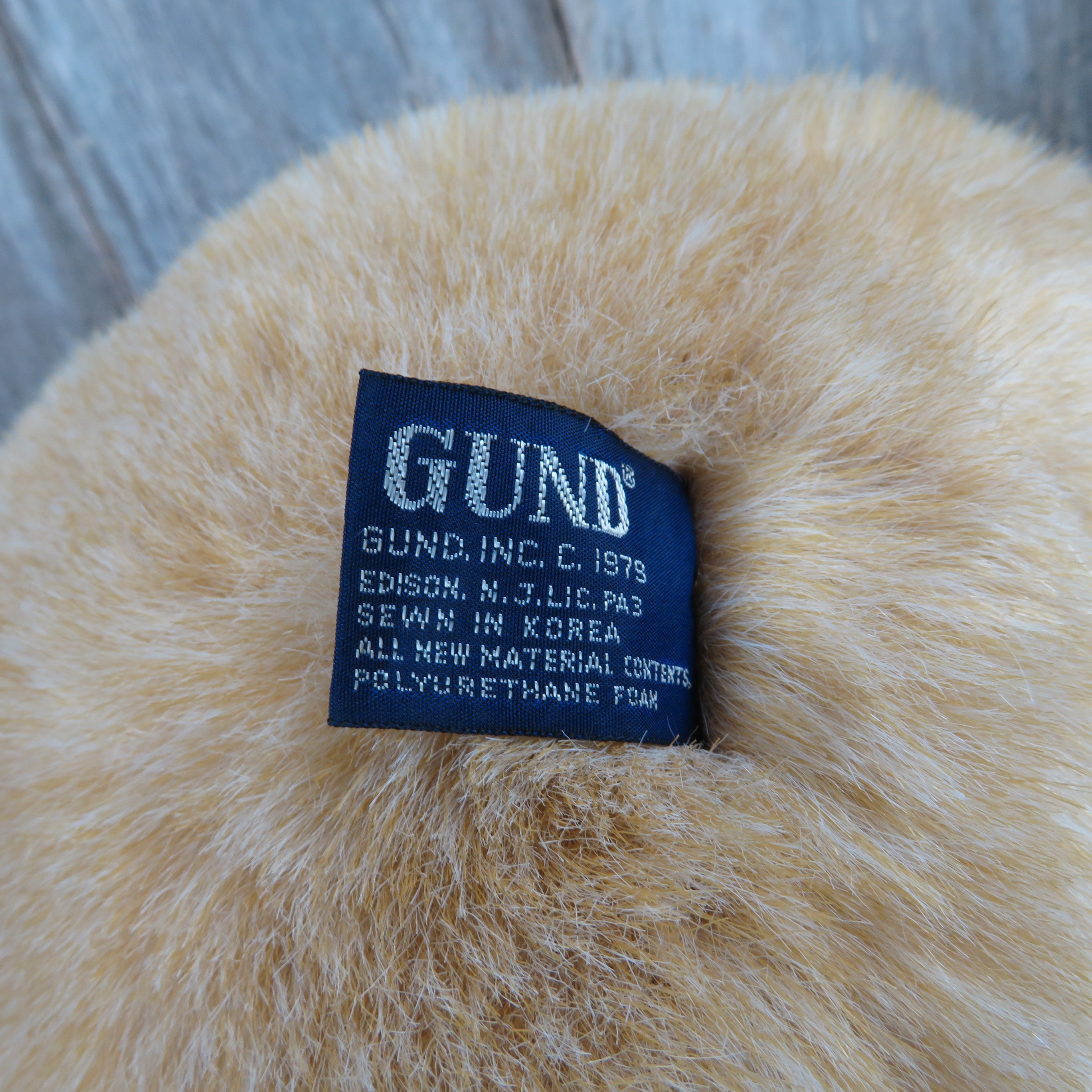 Honey Bear Stuffed Animal Tan Colored Teddy Bear by Gund 1979