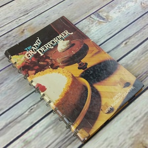 Vintage Cookbook The Grand Performer Knox Gelatine Promo Recipes 1970s Spiral Bound Hardcover