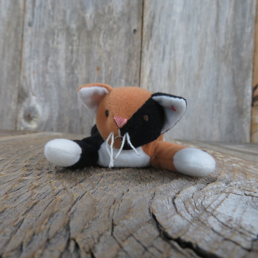 Vintage Zip the Cat Plush Ty Teenie Beanie Babies Mcdonald's 1993