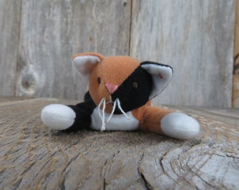 Vintage Zip The Cat Plush Ty Teenie Beanie Babies McDonald's 1993 Prize Black Brown Kitty