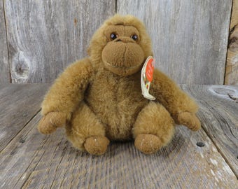 FURRYTAILS ヴィンテージ 1980年代/90年代 ゴリラ ぬいぐるみ 8インチ