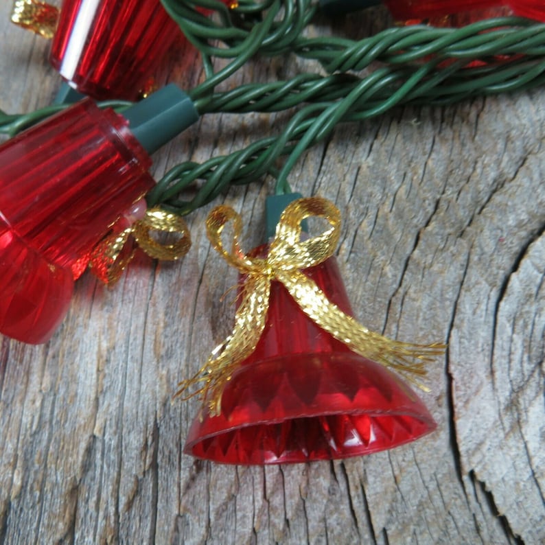 Vintage Musical Bell String Lights Christmas Motion Carols Etsy