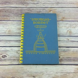 Vintage New York Cookbook Smorgas Bordet Swedish Hors D&#39;oeuvres 1939 Simonson