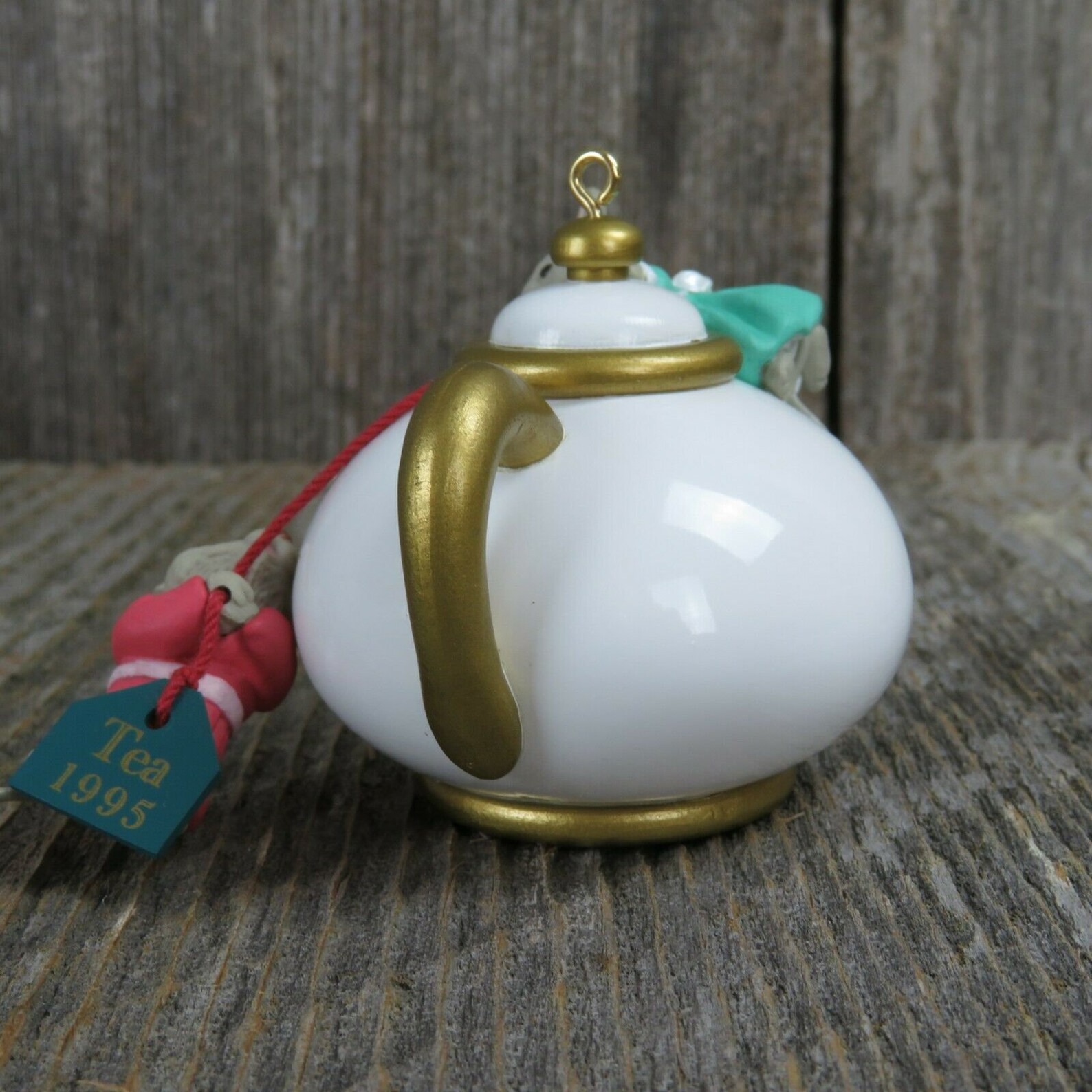 Vintage Mice Teapot Ornament Mouse Hallmark Christmas Two For Etsy