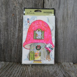 Zaproszenia na dzień otwarty w stylu vintage Hallmark Christmas Mice Couple Mushroom 8 Card