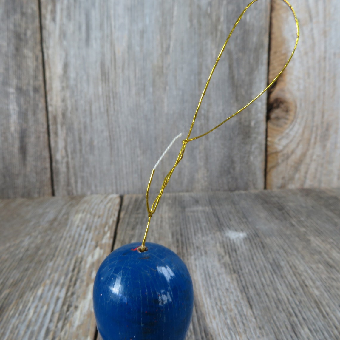 Vintage Wooden Marching Band Ornament Christmas Blue Red Hat Etsy