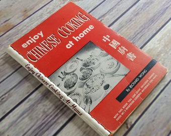 Vintage Cookbook Chinese Cooking At Home Recipes 1949 Spiral Bound Brossura Richard Wong Dragon Inn 1940 Goditi la cucina cinese a casa