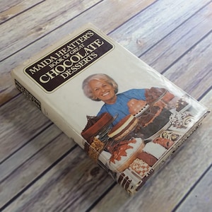 Vintage Cookbook Book of Great Chocolate Desserts Recipes Hardcover Book 1983 Maida Heaters WITH Dust Jacket