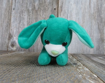 green dog plush