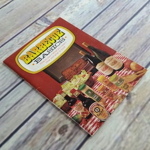 Vintage Cookbook Barbecue Basics BBQ Recipes Schilling Spices Promo Paperback Booklet 1960s or 1970s