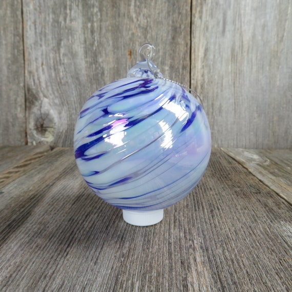 Home & Living Ornaments & Accents Vintage Blue Glass Ball Ornament