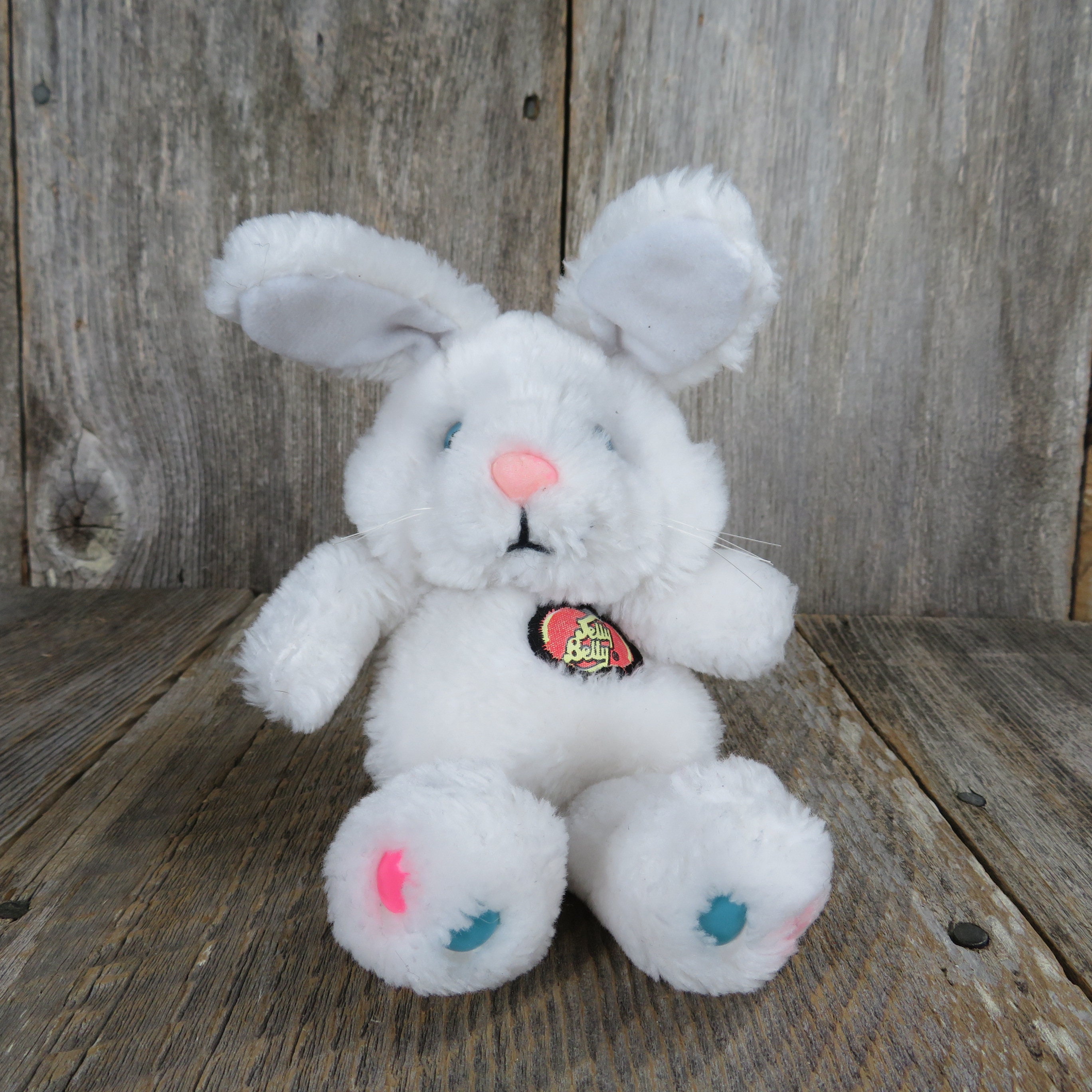 Vintage Jelly Belly Bunny Plush White Rabbit Jelly Bean Toys Stuffed Animal  Applause 1988 Korea -  Norway