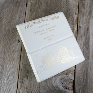Vintage Illinois Catholic Church Cookbook St. Francis Xavier LaGrange Jubilee 2000 Let Us Break Bread 3 Ring