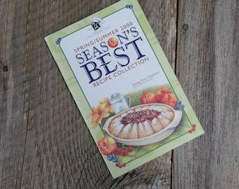 Season's Best Booklet Pampered Chef Cookbook Pamphlet Spring Summer Recipes 2000 Promo
