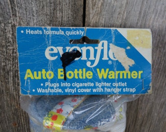 Vintage Auto Baby Bottle Warmer Evenflo Car Plug Travel Bottle Warmer 1983 