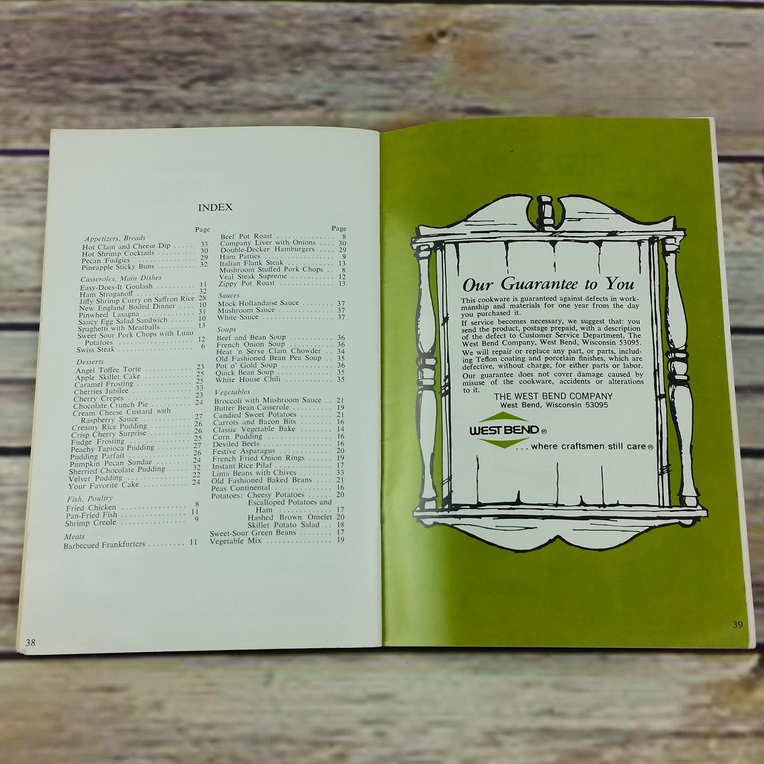 Vintage Cookbook West Bend Recipe Instructions Country Inn | Etsy