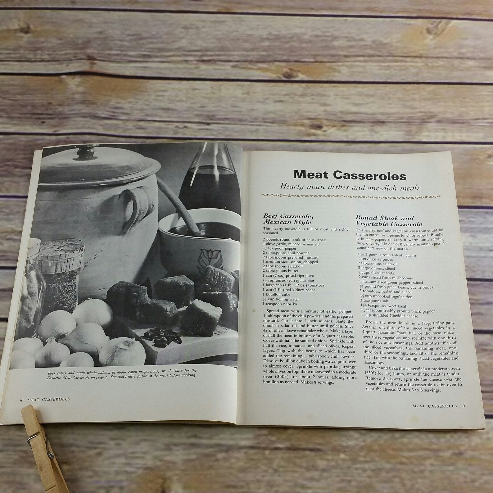 Vintage Cookbook Sunset Casserole Recipes 1974 Paperback Meat Etsy