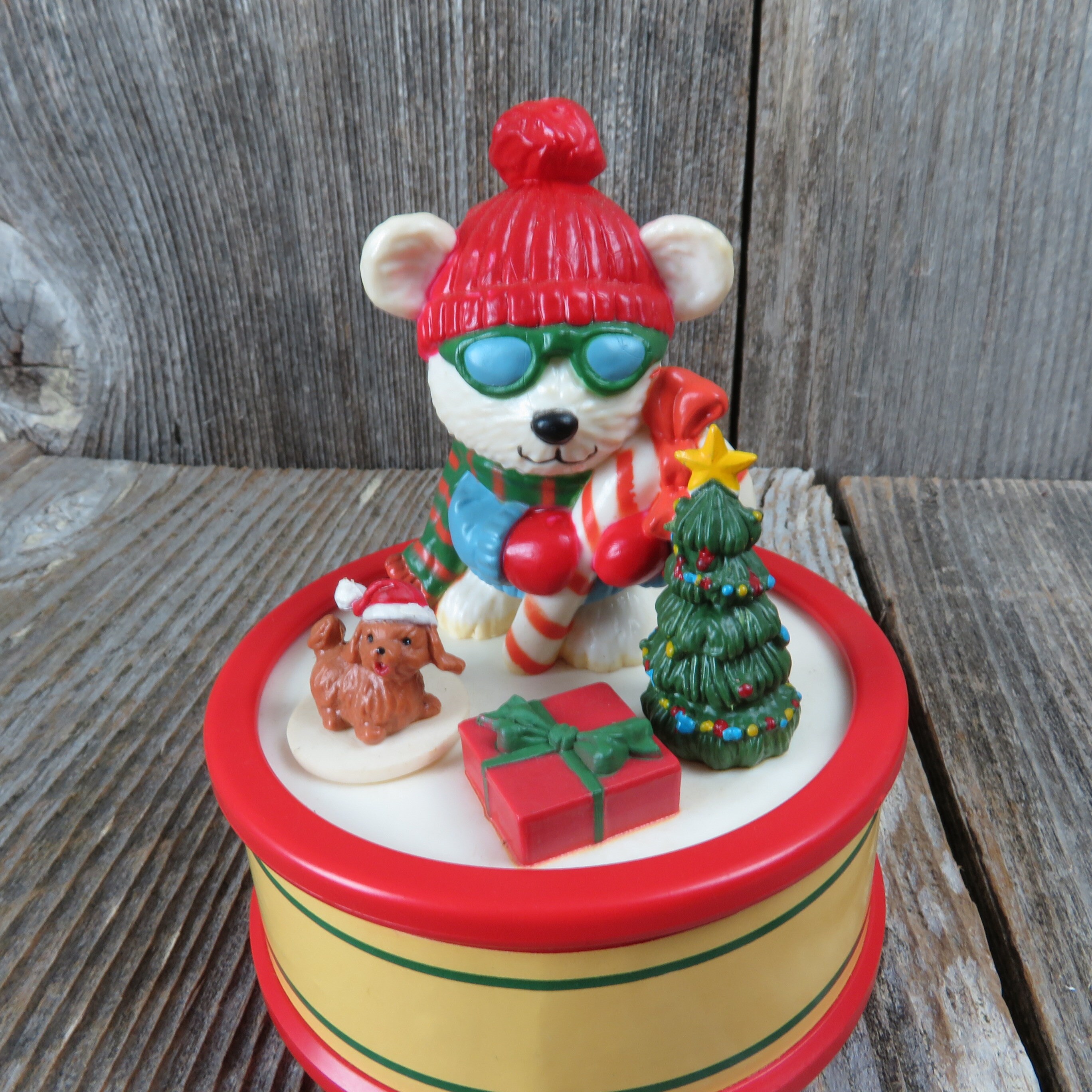 Vintage Christmas Music Box Seymour Mann Motion Musicals 1991