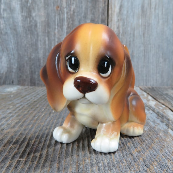 100 Budi Basa Dog Bartholomew　座高 33センチ Vintage Puppy Dog Figurine Basset Hound Norcrest A711 Japan Long