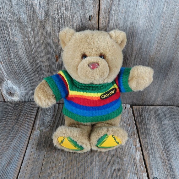 Vintage Crayola Teddy Bear Plush 