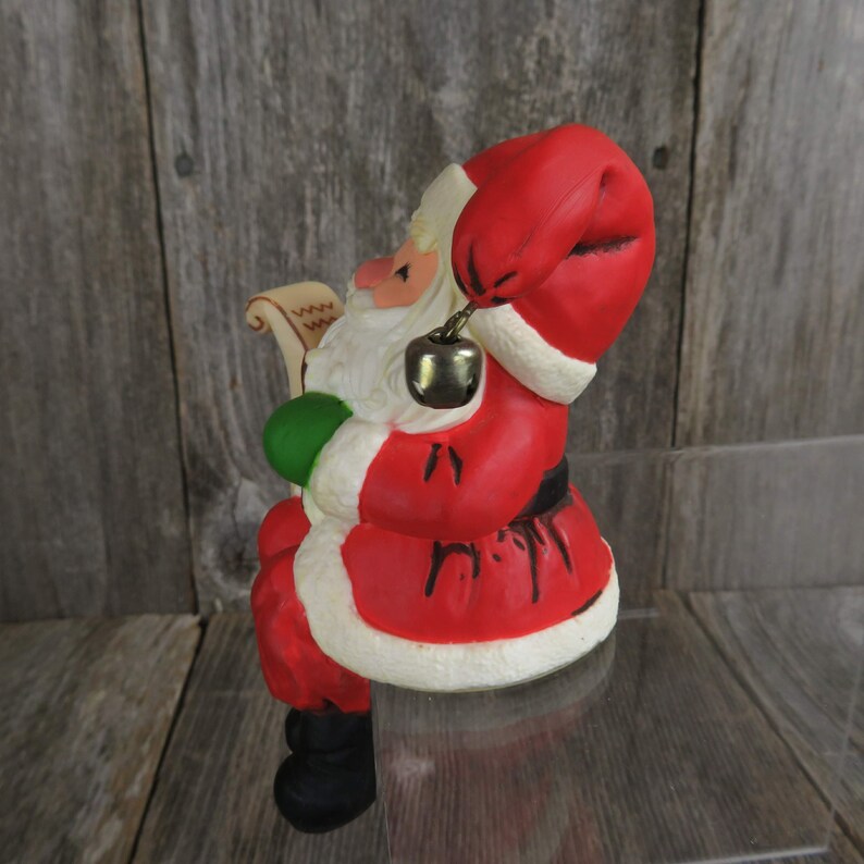 Santa Claus Stocking Holder Vintage Christmas Hallmark Hanger Etsy