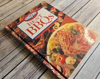 Vintage BBQ Cookbook Kingsford Barbecue Favorite Recipes 1995 Charcoal BBQ Recipes BBQing Food Basics Meats Poultry Seafood Smoked Sides