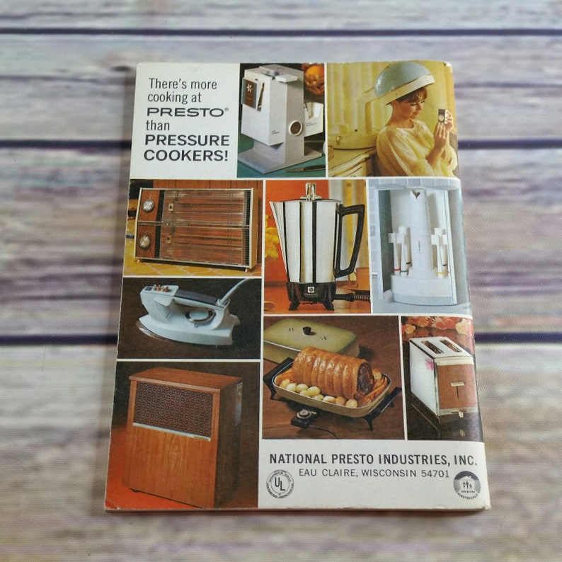 Vintage Cookbook Presto Pressure Cooker Instructions Recipes Etsy