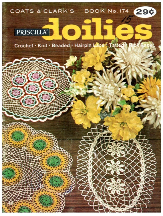 Lochie - vintage ☺︎ Vintage Crochet Doily Patterns 1967 Priscilla Doilies Rick Rack