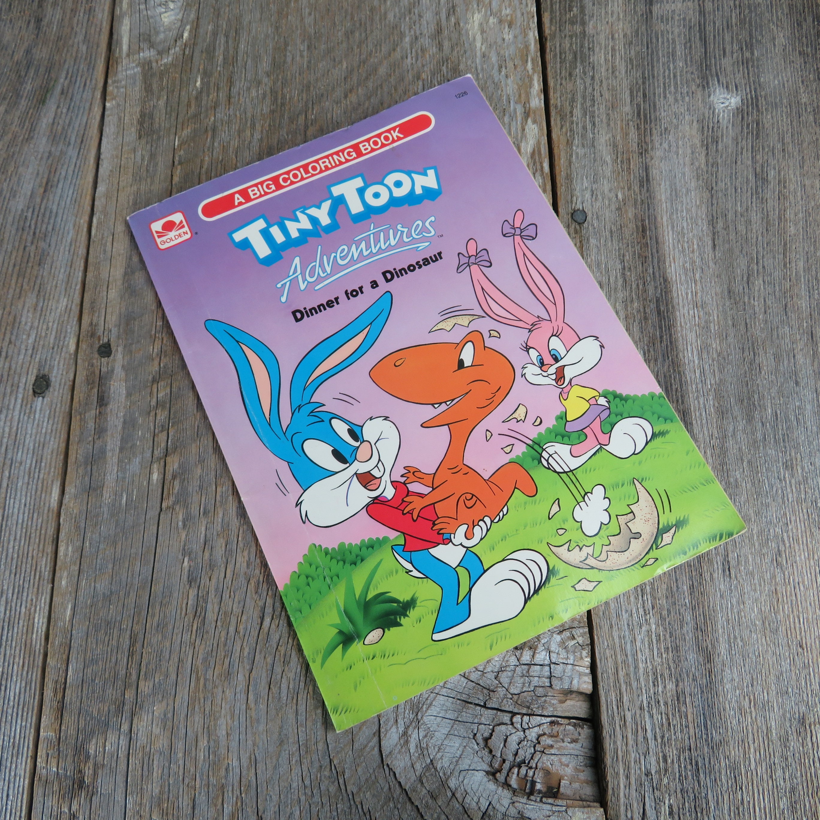 Tiny Toons Adventures Coloring Book Dinner For A Dinosaur Etsy Canada