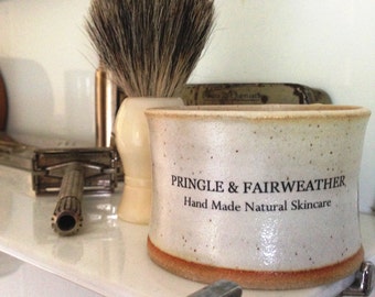 Bol pour savon à raser crème - avec savon à raser au bois de santal