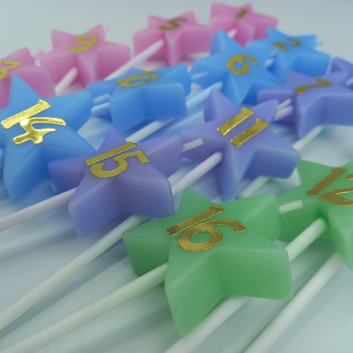 16 Wishes Candles Scented Star Candles Decorated With Gold Etsy UK