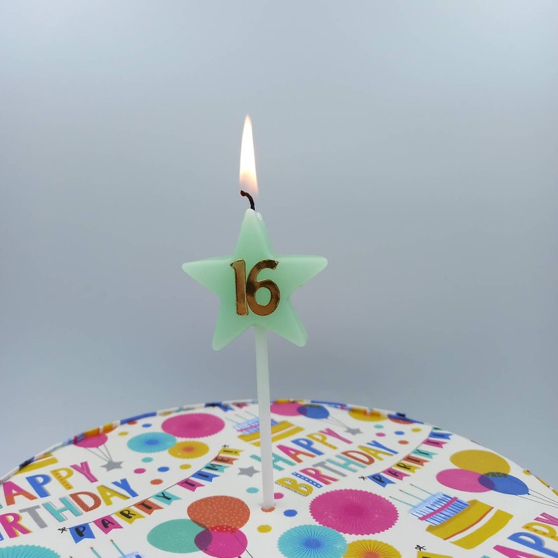16 Wishes Candles Scented Star Candles Decorated With Gold Etsy