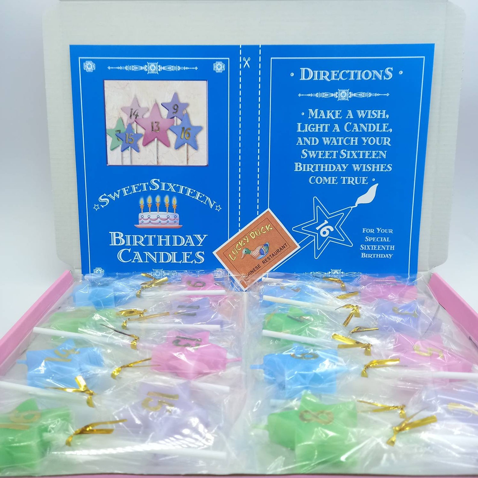 16 Wishes Candles Scented Star Candles Decorated With Gold Etsy