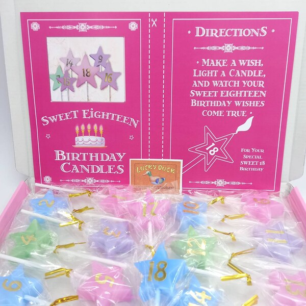 16 Wishes Candles Box Etsy