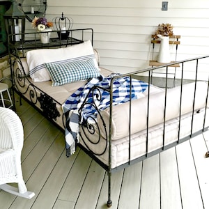 Sunbrella Custom French Cushion: Tufted Bench or Window Seat