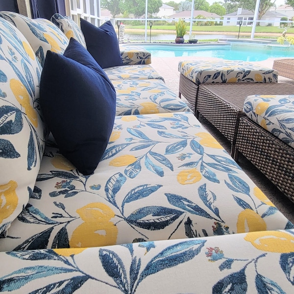 Sunbrella Patio Cushions Custom Etsy