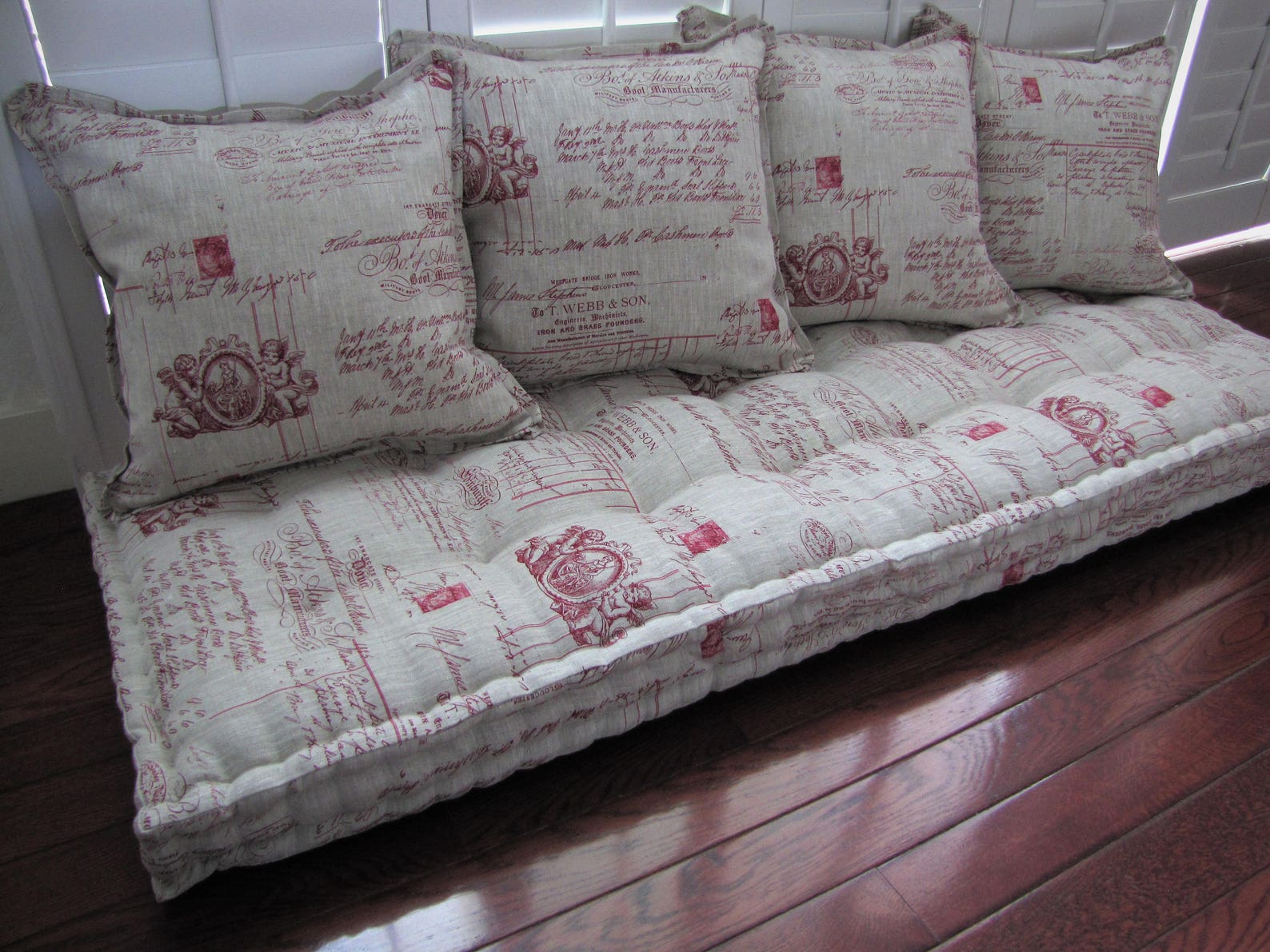 Banquette Cushions L Shape Bench Seat Cushions French Etsy