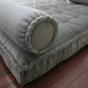 Custom Cushions, Gray Velvet Cushion, French Cushion, Bolster, Lumbar Pillows, Sofa Cushions, Window Seat, Bench Seat Cushion, Bench Cushion