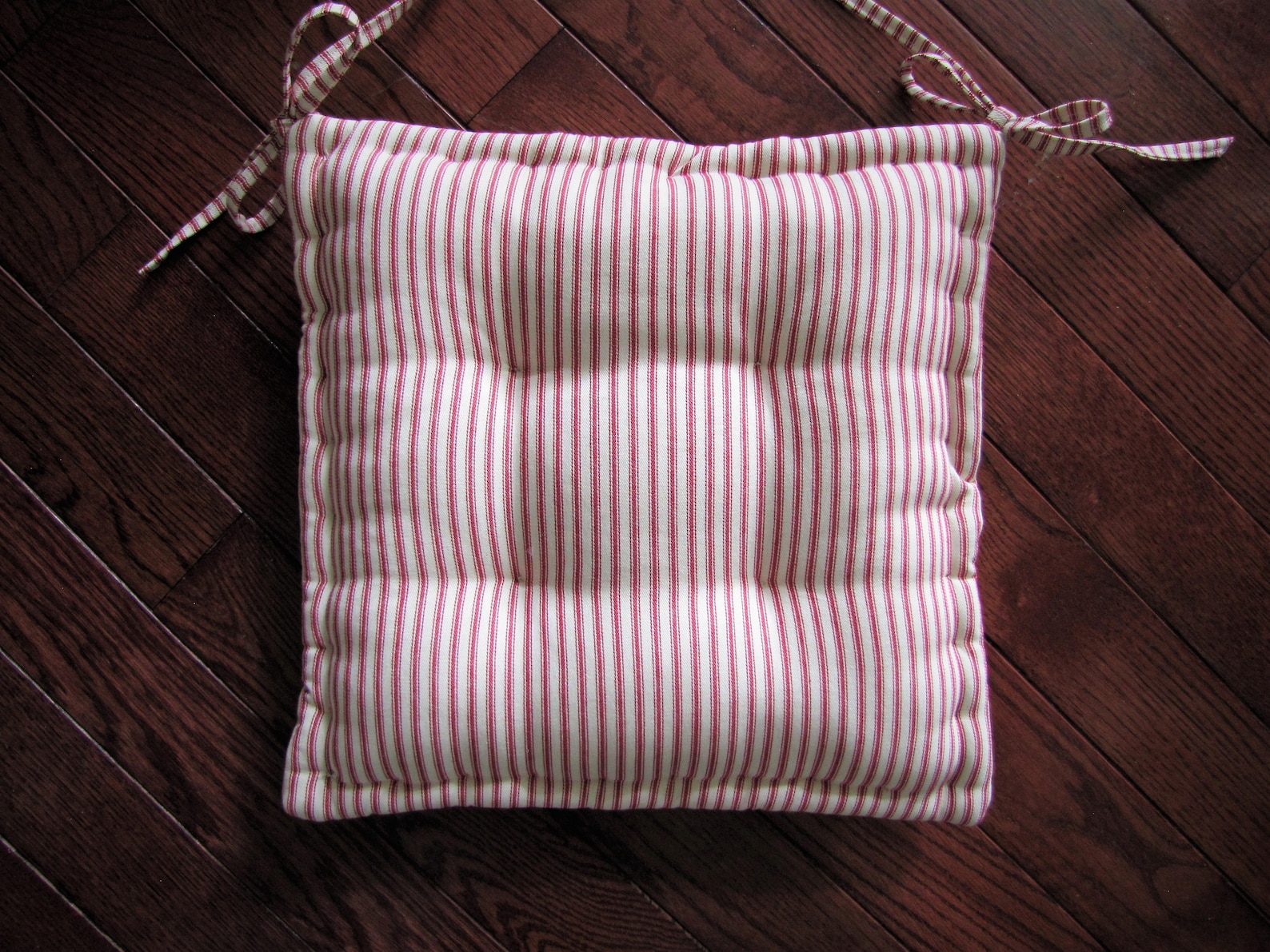 Dining Chair Pad With Ties Custom Chair Cushion Made in Red Etsy